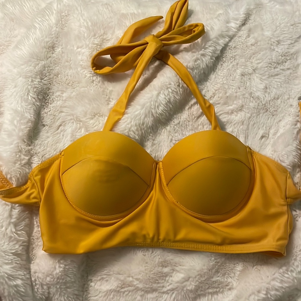 Yellow bathing suit not sure where I got it from